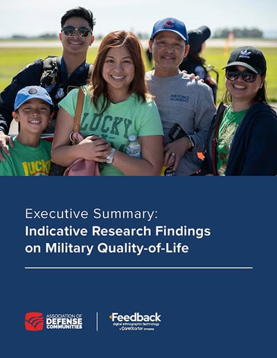 Executive Summary Cover, with Air Force family of five pictured.